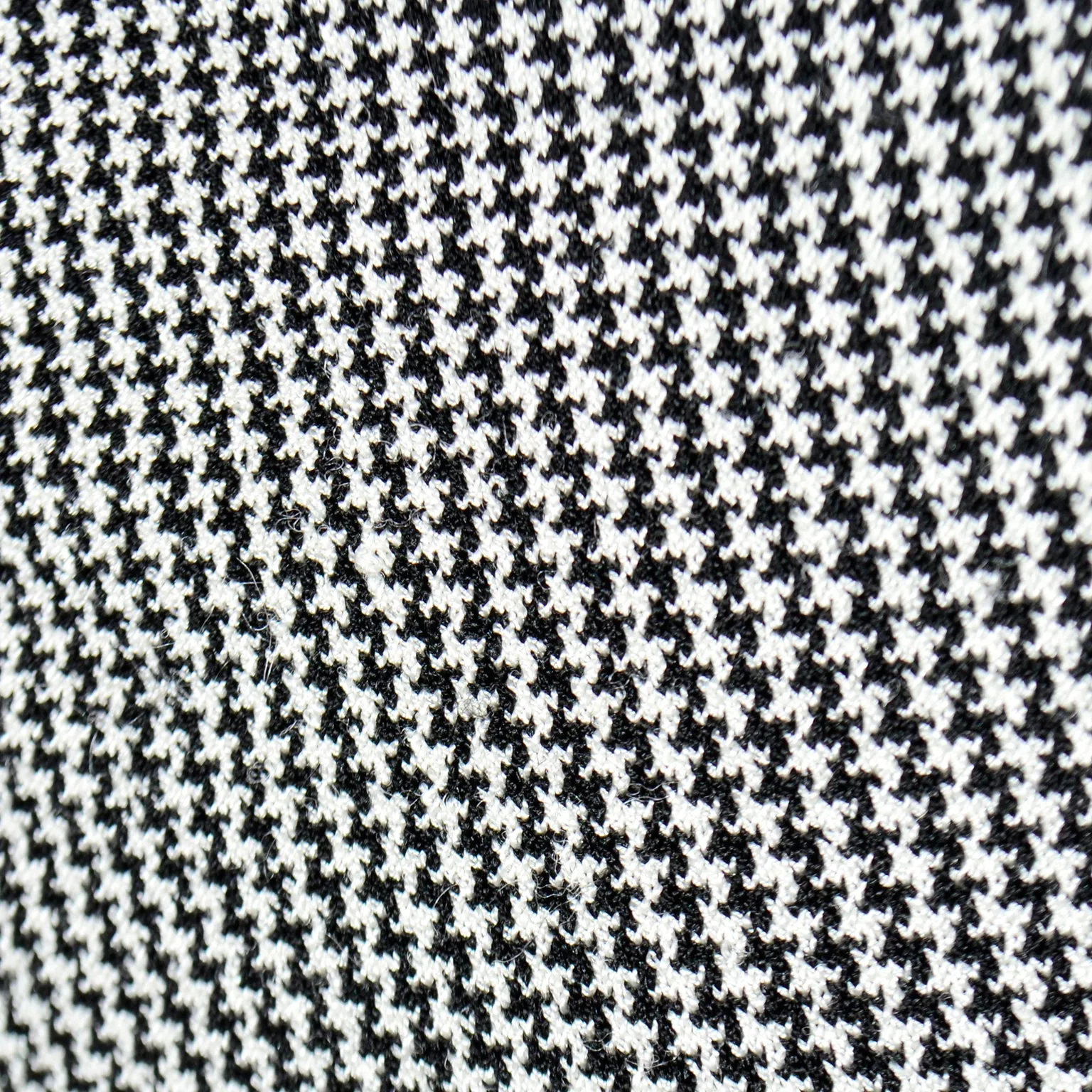 2000s Valentino Black & White Houndstooth Check Ruffle One Shoulder Top