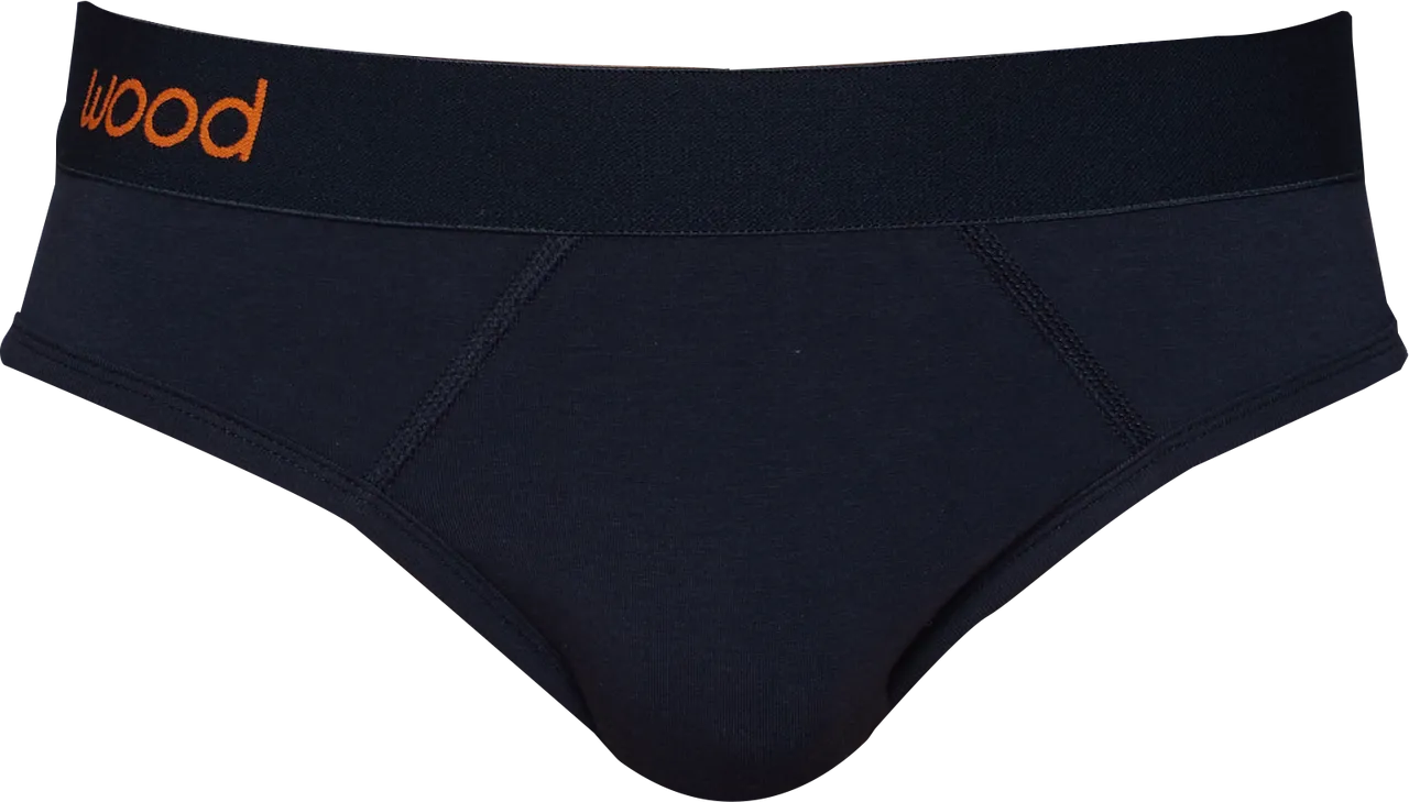 4-Pack Hip Briefs in Darks (Stock Up & Save!) by Wood Underwear
