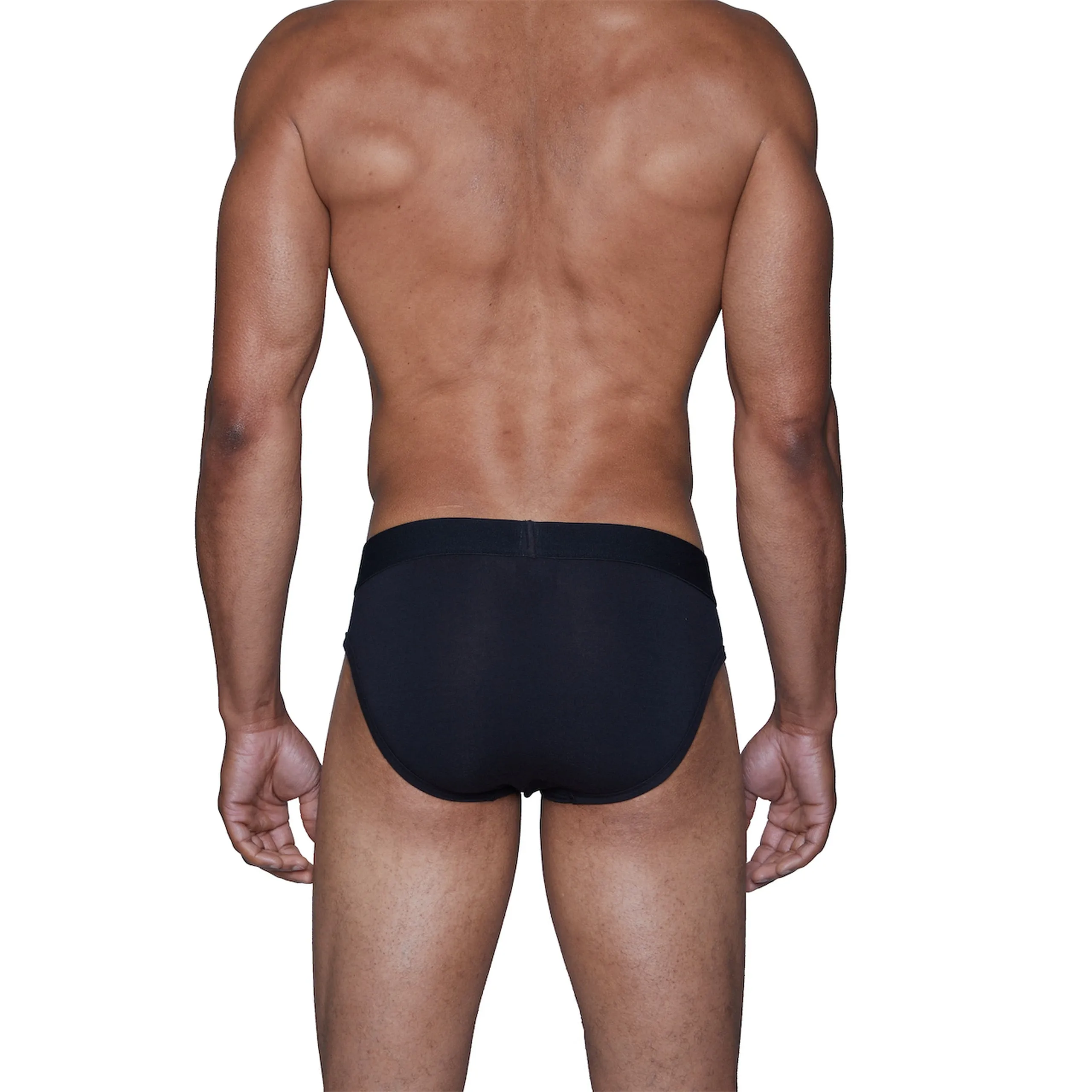 4-Pack Hip Briefs in Darks (Stock Up & Save!) by Wood Underwear