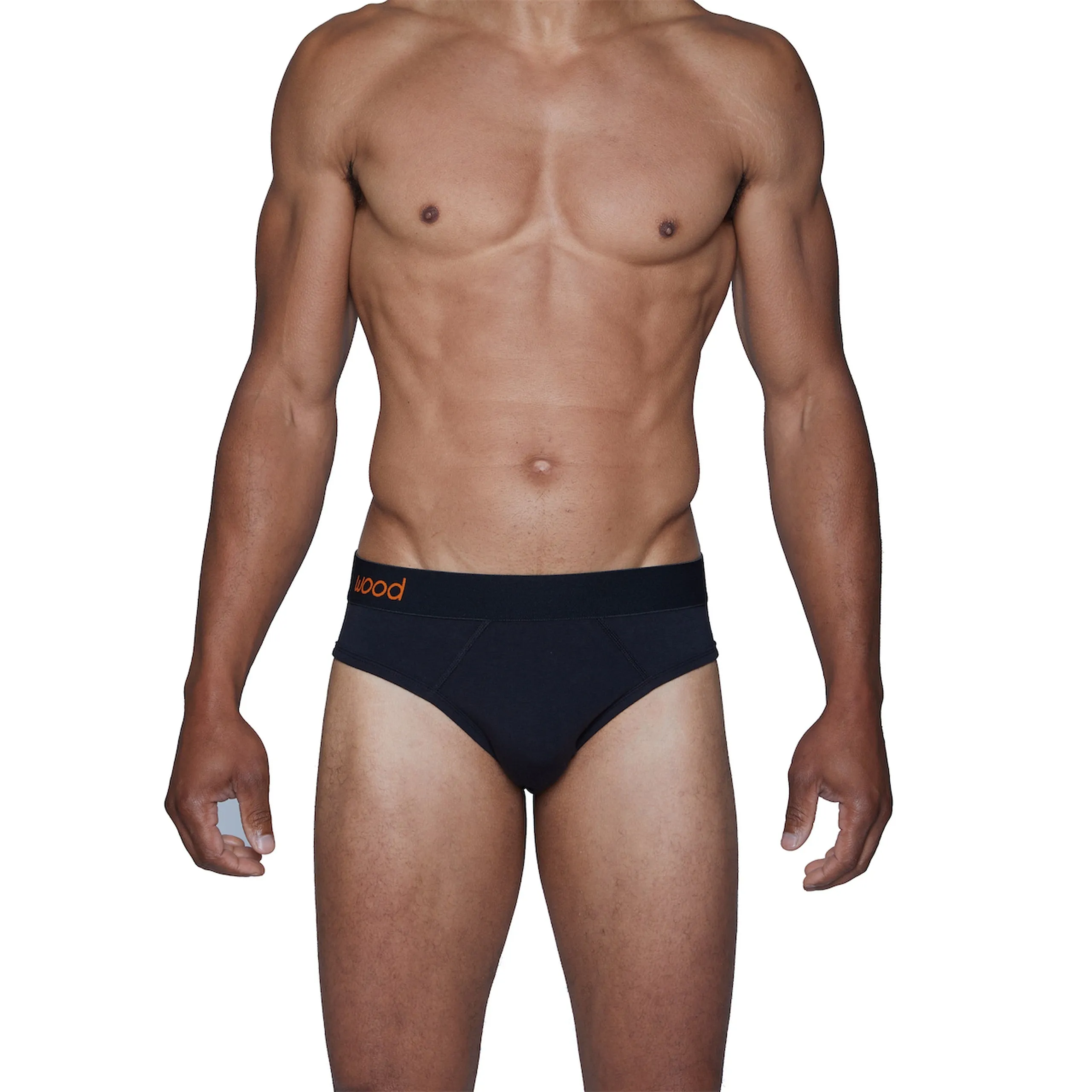 4-Pack Hip Briefs in Darks (Stock Up & Save!) by Wood Underwear