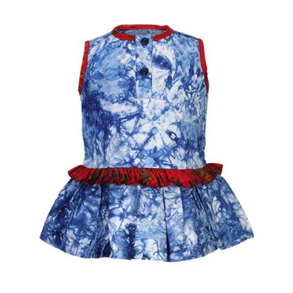 ADIRE SLEEVELESS BABY DRESS