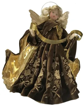 Angel in Brown Velvet Dress by Lenore Leidel in Iffeldorf