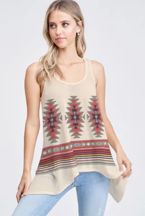 AZTEC KNIT TANK TOP