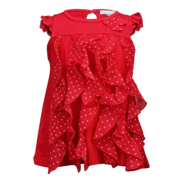 BABY GIRLS POLKA DOT RUFFLE DRESS