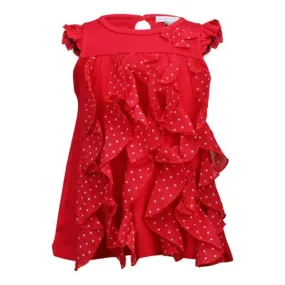 BABY GIRLS POLKA DOT RUFFLE DRESS