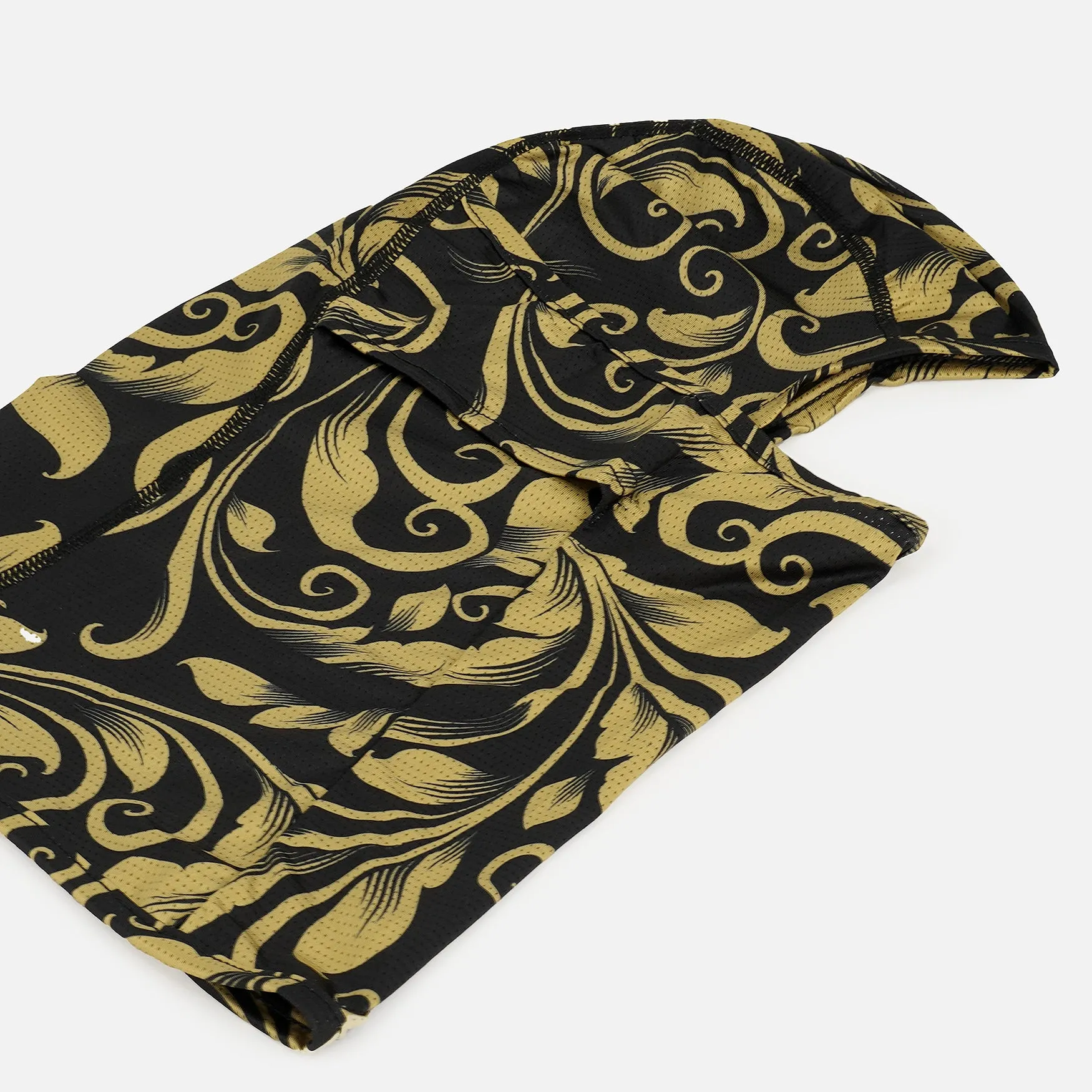 Baroque Old Gold and Black Loose-fitting Shiesty Mask