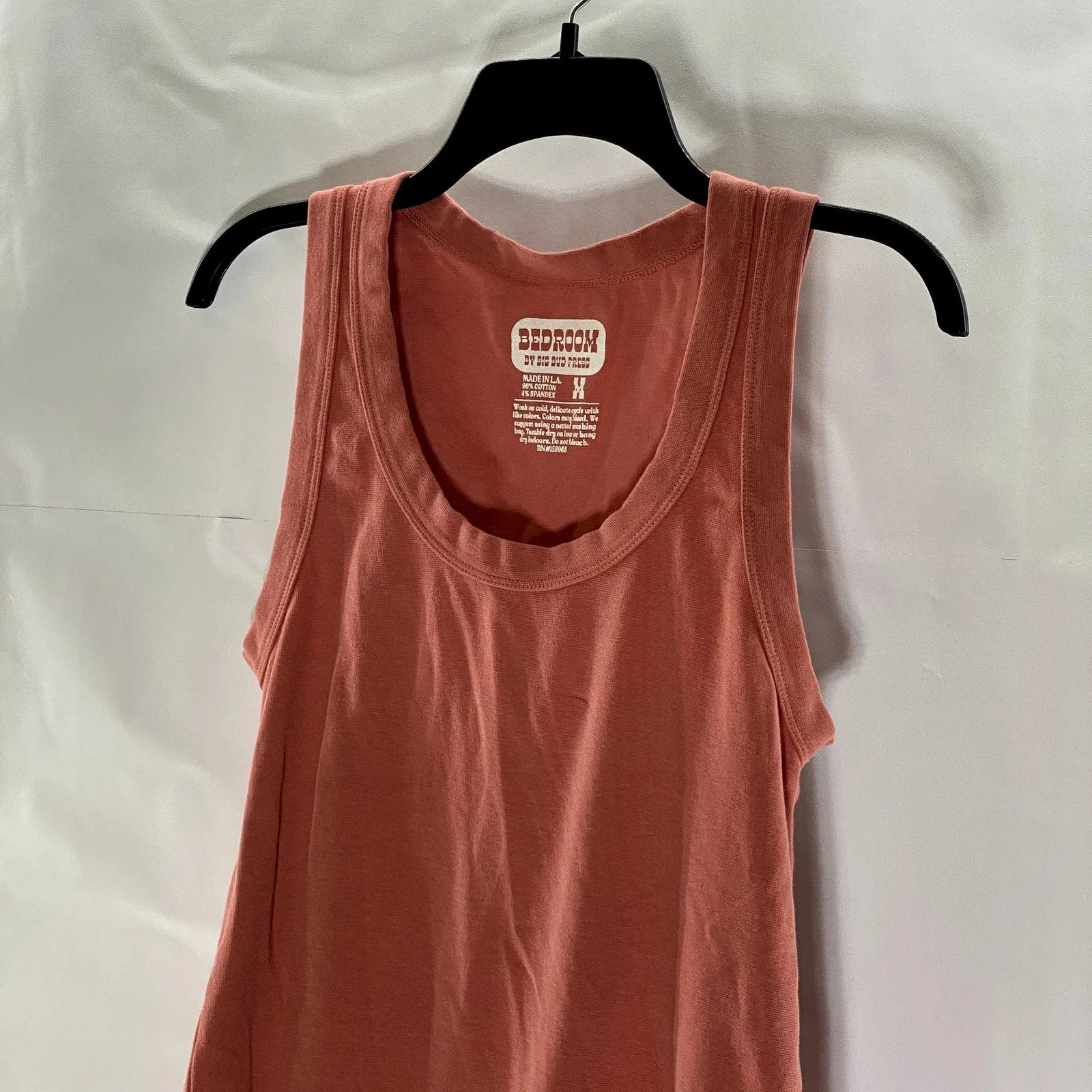 BEDROOM by BIG BUD PRESS Women's Rust Stretch Knit The Tank Top SZ M
