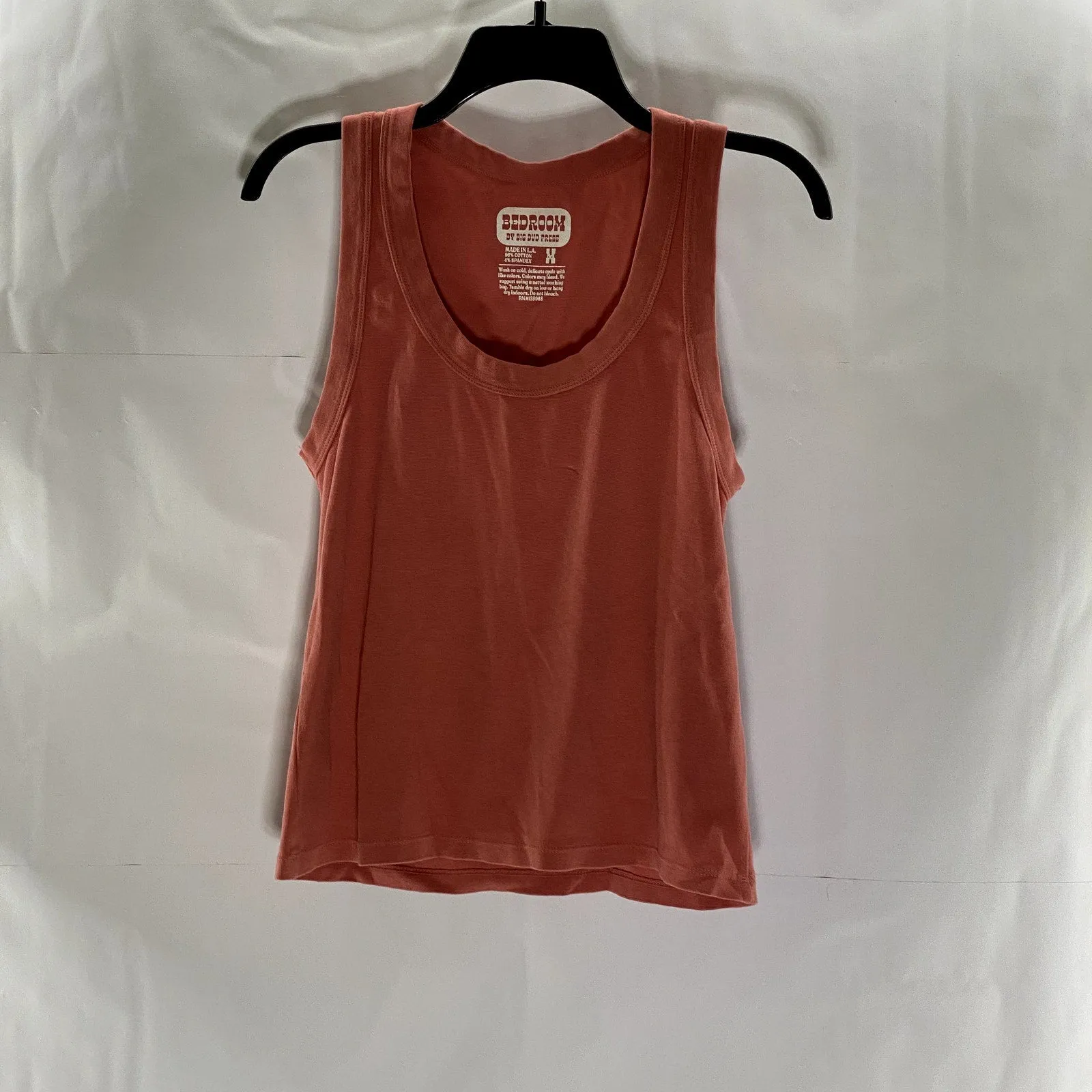BEDROOM by BIG BUD PRESS Women's Rust Stretch Knit The Tank Top SZ M