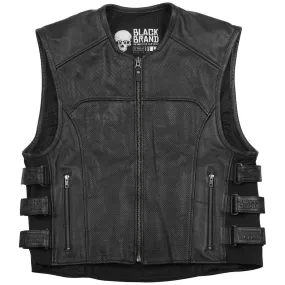 Black Brand Ice Pick Men's Perforated Kooltek Leather Vest