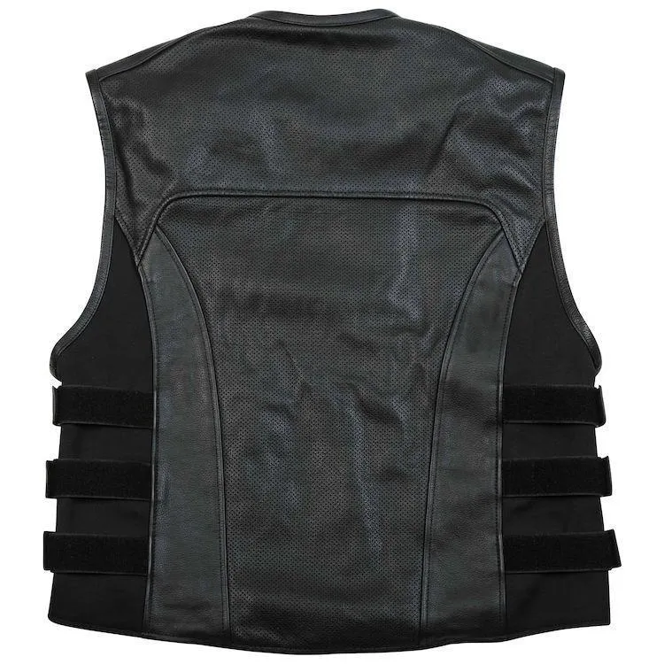 Black Brand Ice Pick Men's Perforated Kooltek Leather Vest
