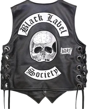 Black Label Society Leather Moto Vest