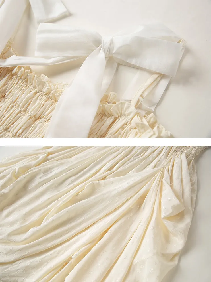 Bow Lace Sleeveless Slip Dress