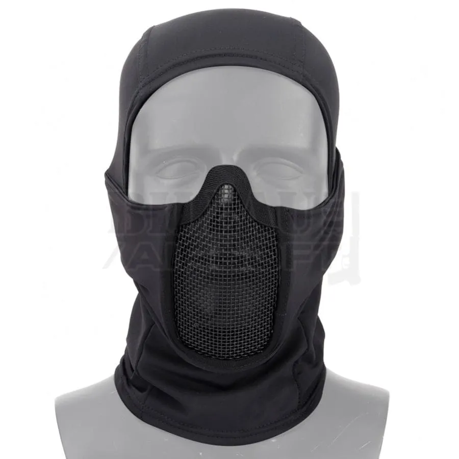 Cagoule 1 Trou Grillage Noire