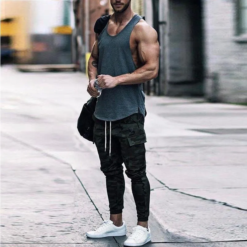 Casual Retro Street Vest Men Summer