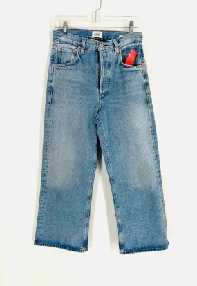 Citizens of Humanity Size 25=0 Lt Denim Wide Leg Premium Denim Jeans