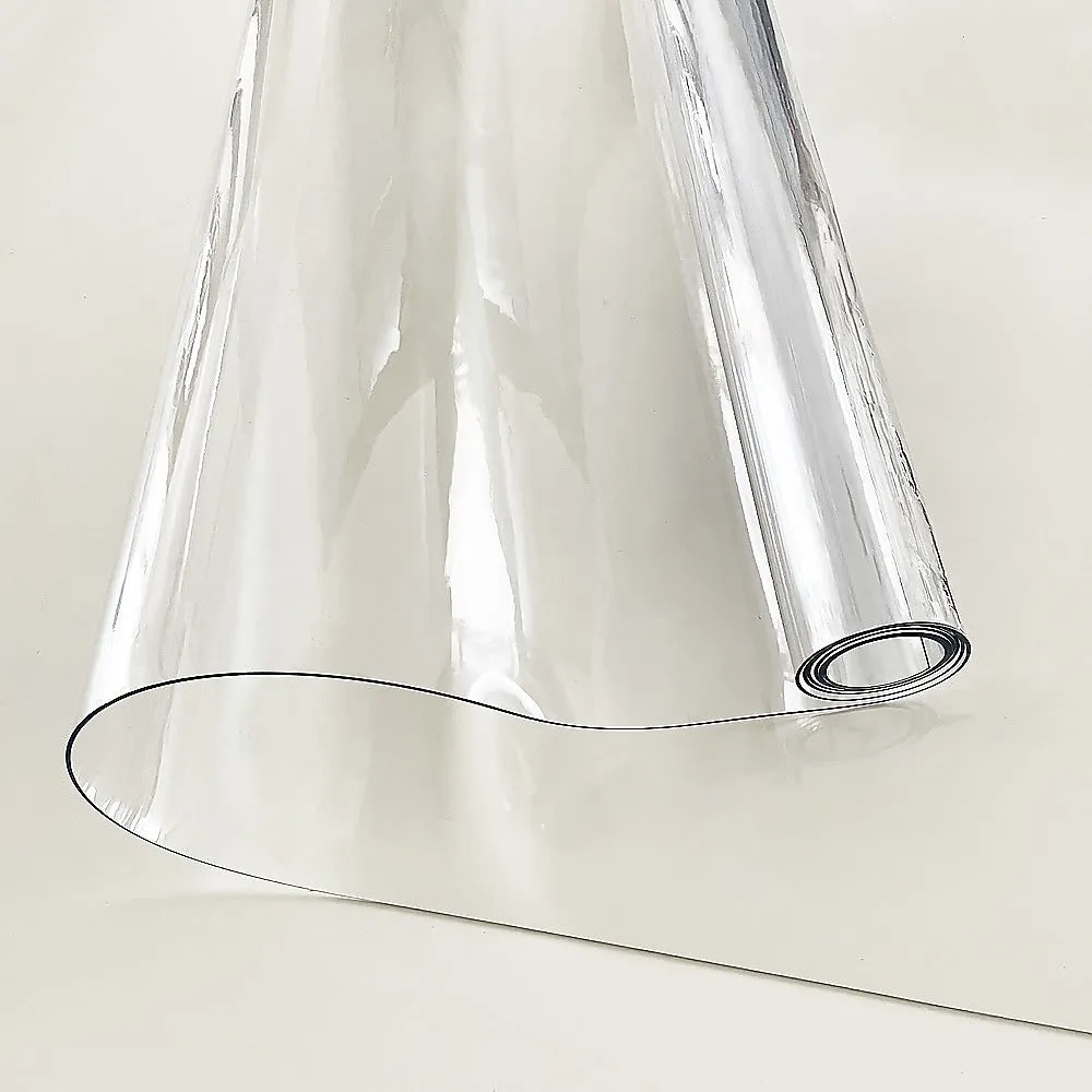 Clear PVC Tablecloth Protector 107x213.4CM, Heat & UV Resistant