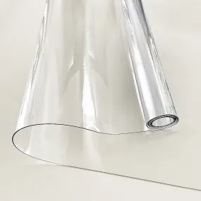 Clear PVC Tablecloth Protector 107x213.4CM, Heat & UV Resistant