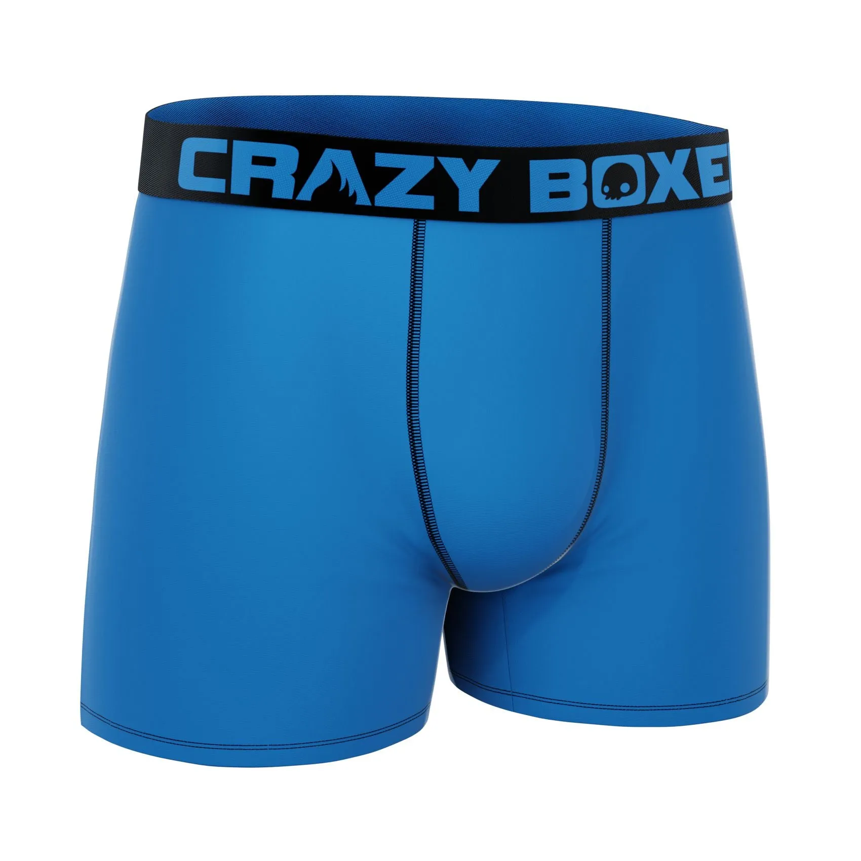 CRAZYBOXER Premium Uni Blue Men's Boxer Briefs