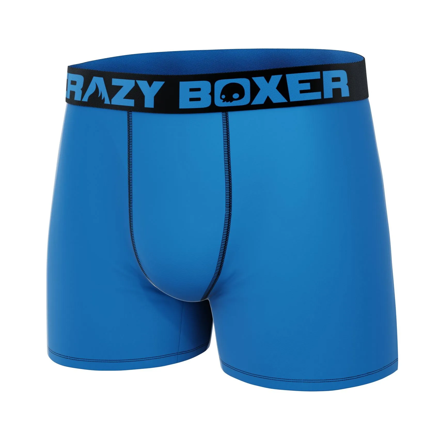 CRAZYBOXER Premium Uni Blue Men's Boxer Briefs