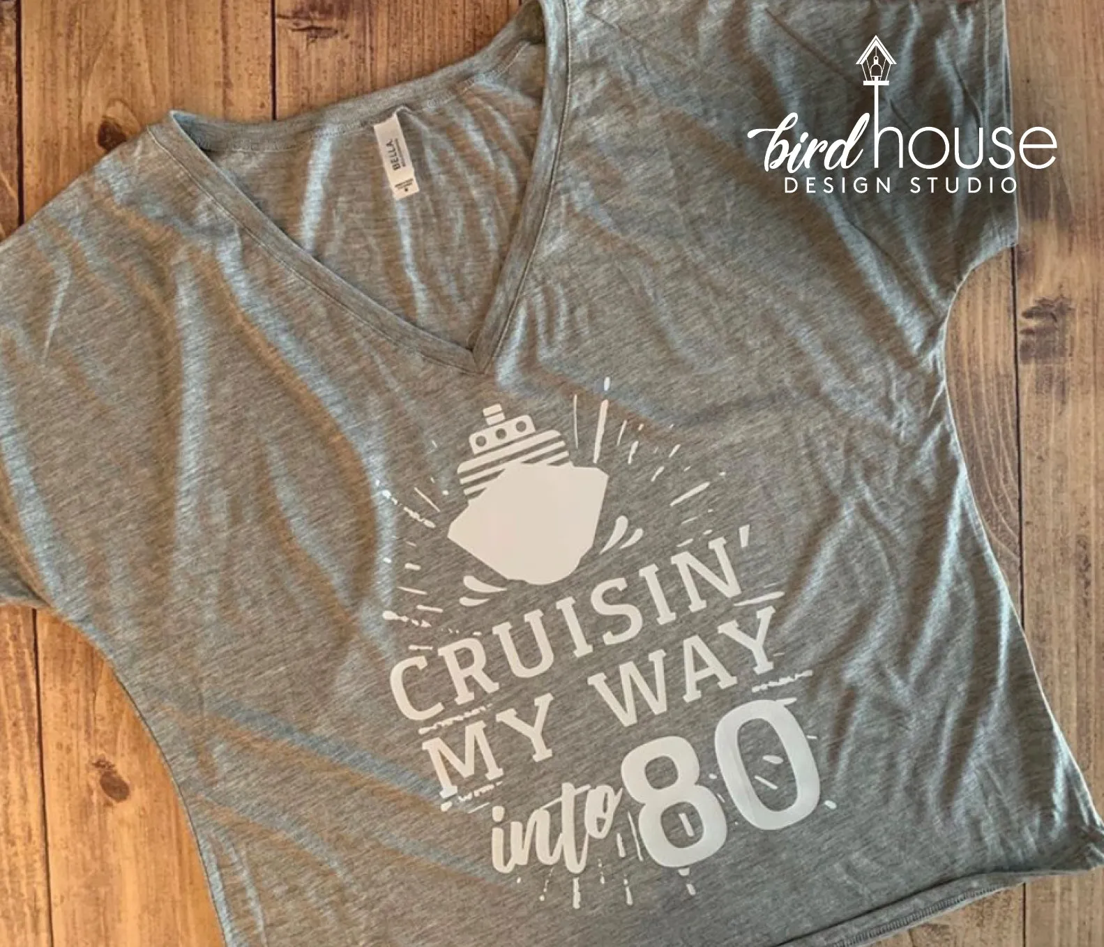 Cruisin' my way Into Any Age, Birthday Cruise Shirt, Cute Cruise Tees, Custom Any Color