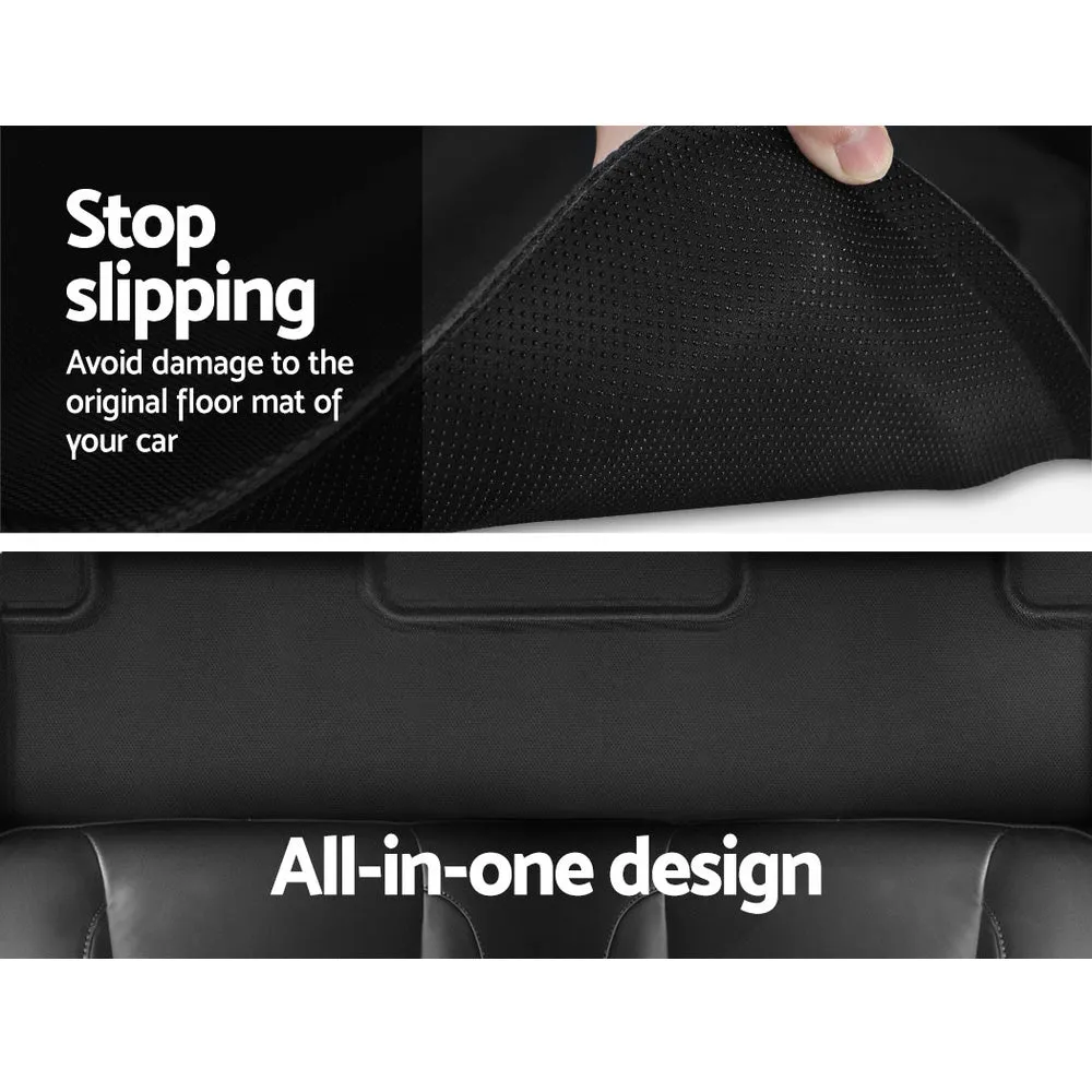 Custom Fit Rubber Floor Mats for Tesla Model Y 21-24 Weisshorn