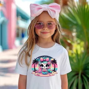 Cute Summer Skull Mermaid