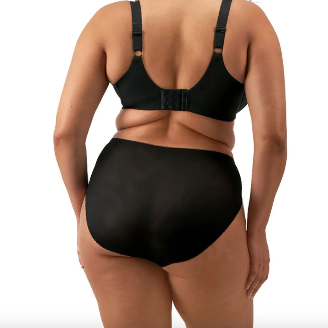 Elomi Zarla High Leg Brief in Black EL302553