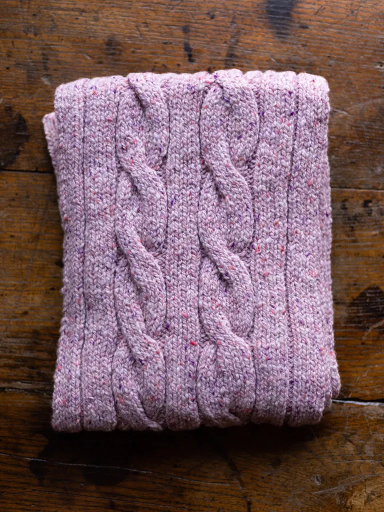 Fisherman ~ Donegal Cable Knit Scarf