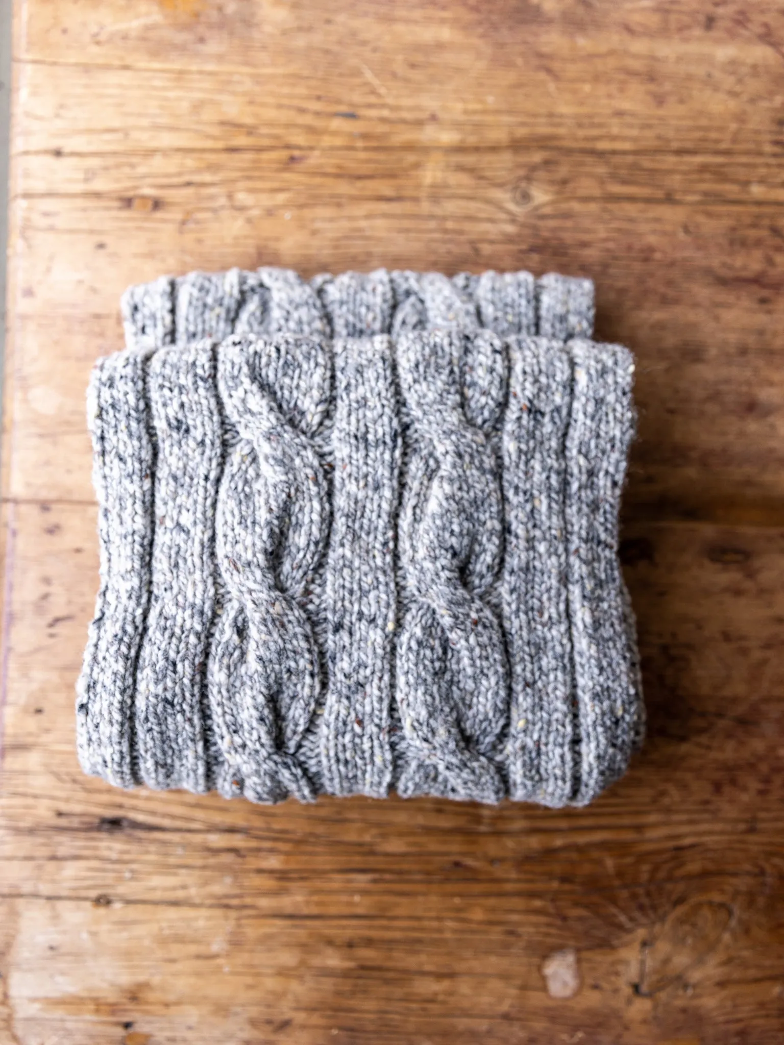 Fisherman ~ Donegal Cable Knit Scarf