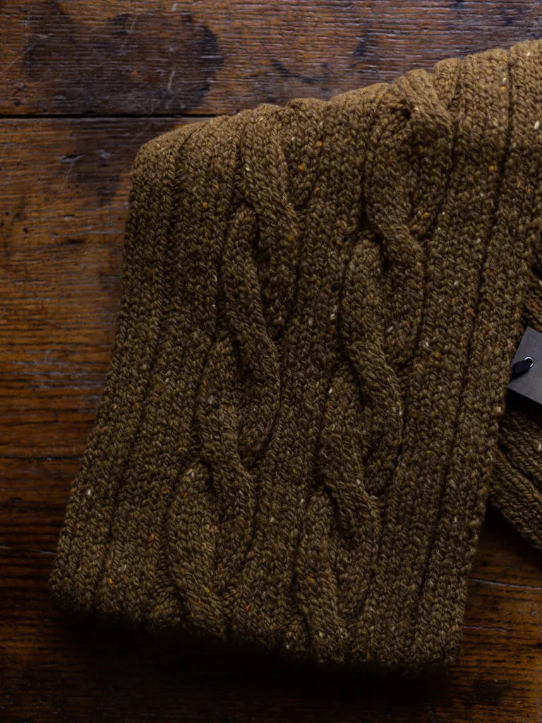 Fisherman ~ Donegal Cable Knit Scarf