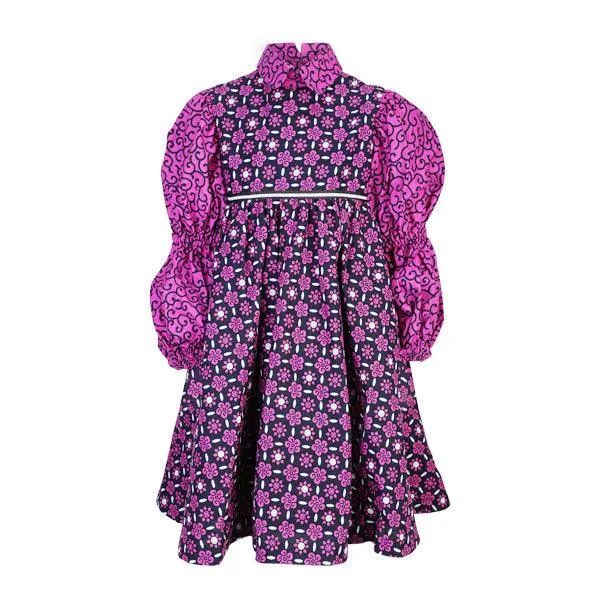 FLARE DRESS WITH PETER PAN COLLAR FOR GIRLS