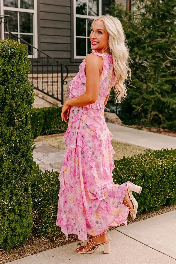 Floral Dreams Ruffle Maxi Dress