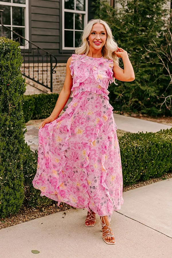 Floral Dreams Ruffle Maxi Dress