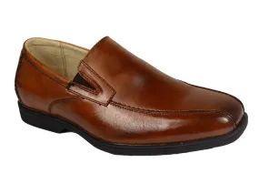 Florsheim 20132 Leather Boy's Dress Shoes - Slip-On - Cogn, Leather Lining