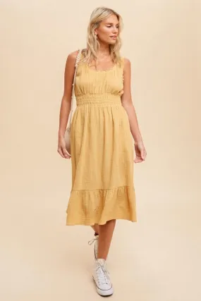 Gauze Midi Dress