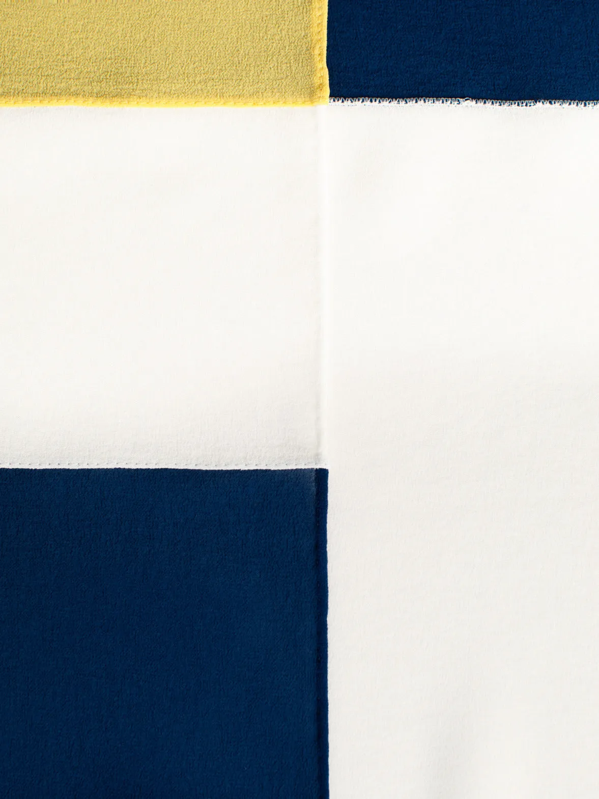 Geometric Colorblock Silk Scarf