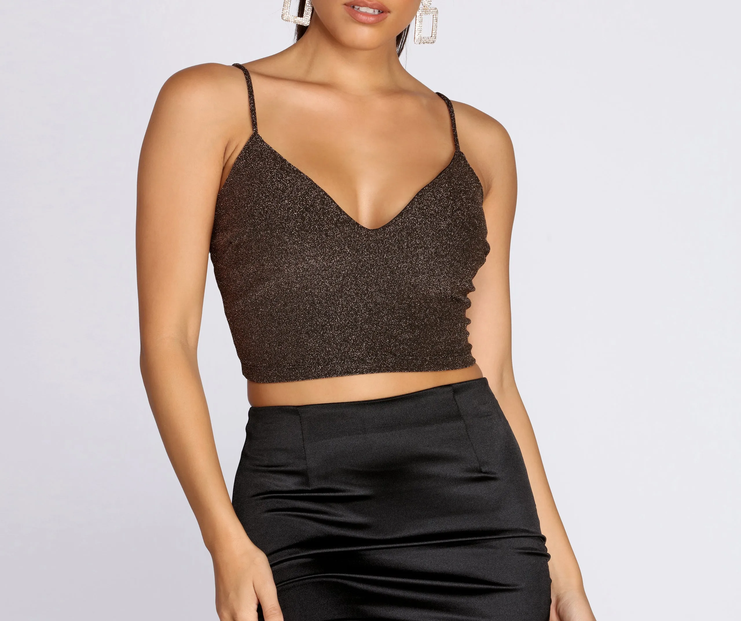 Glitzy And Girly Crop Top