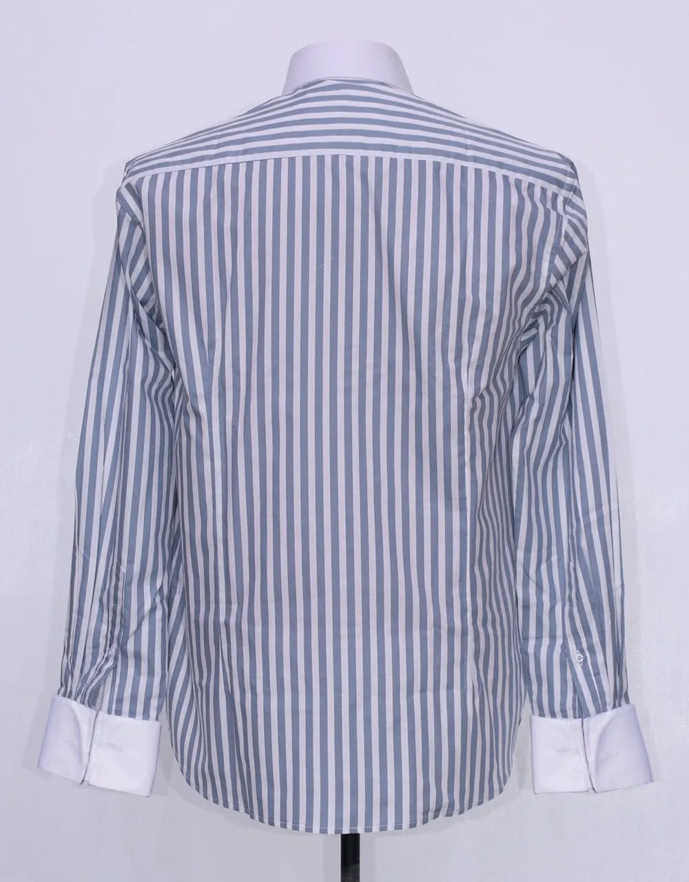 Grey And White Stripe Shirt