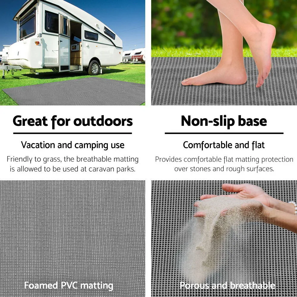 Heavy-Duty UV-Treated Caravan Annex Matting 6x2.5M Weisshorn