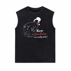 How Snowflakes Are Really Made Santa Vest Top