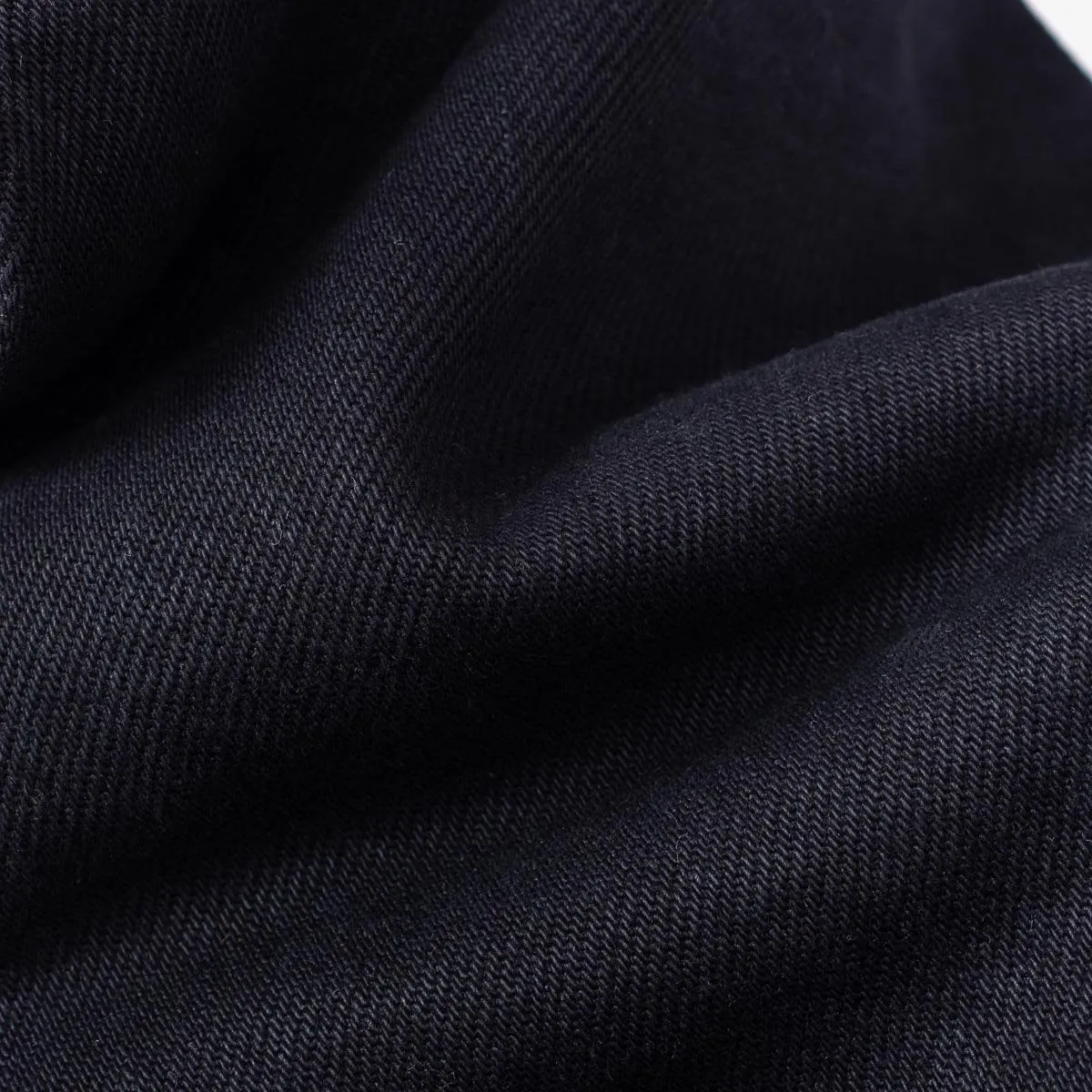Iron Heart IH-634S-B 21oz Selvedge Denim Straight Cut Jeans - Indigo Overdyed Black
