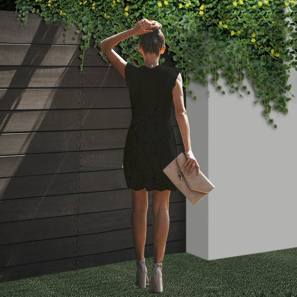 Isabella - Elegant Lace Midi Dress