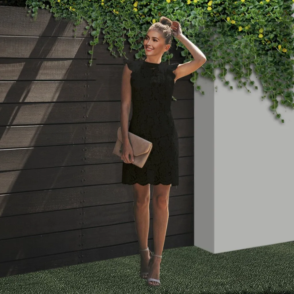 Isabella - Elegant Lace Midi Dress
