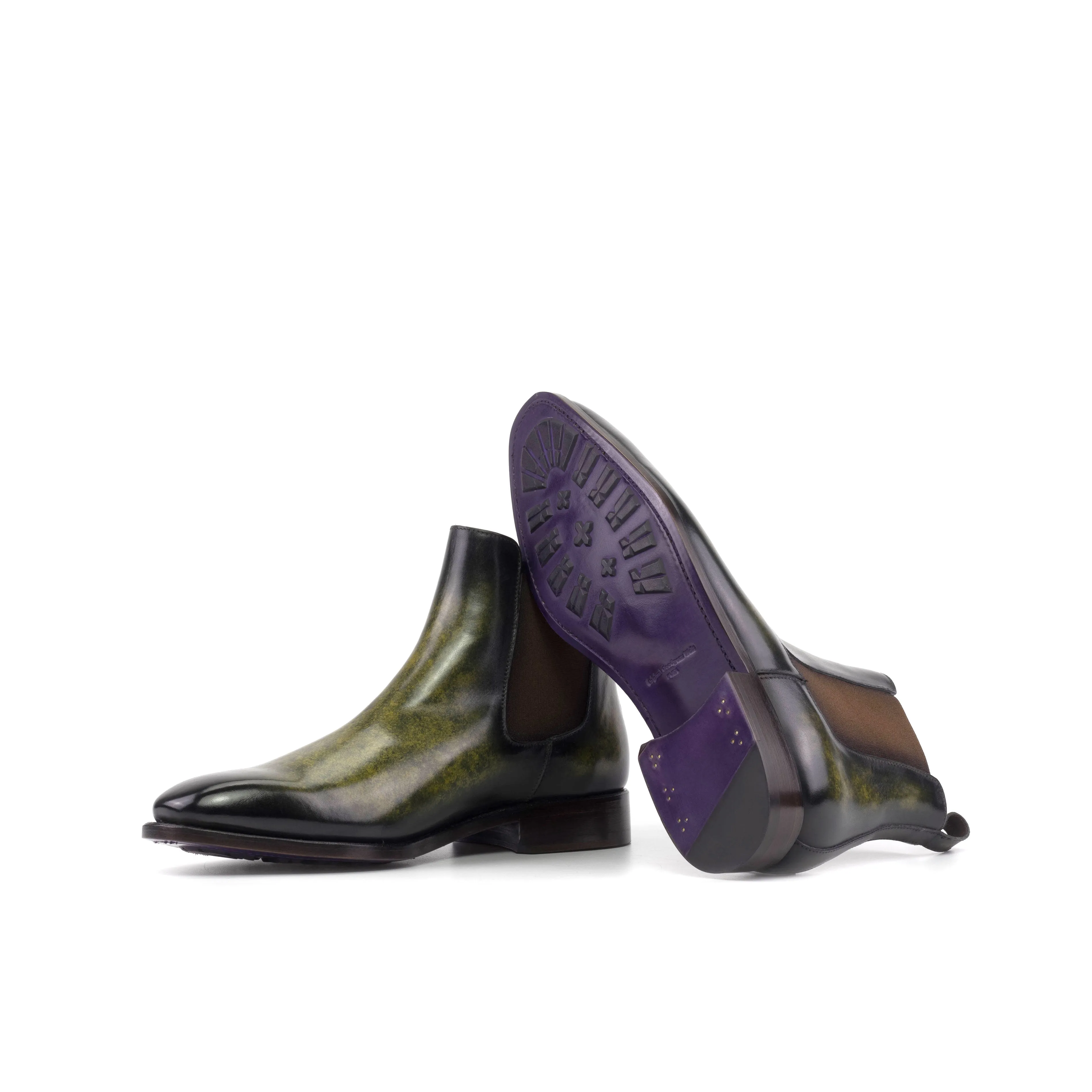 Ivoire Patina Chelsea Boots