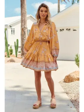 JAASE Mango Paper Crane Print Bali Mini Dress