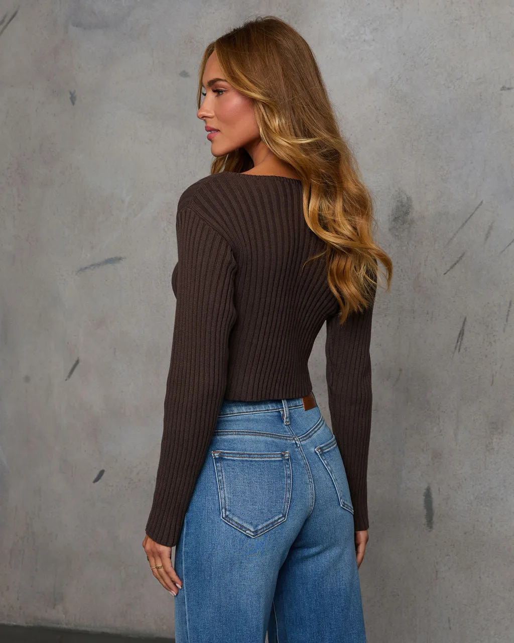 Joslyn Keyhole Cut-Out Knit Top