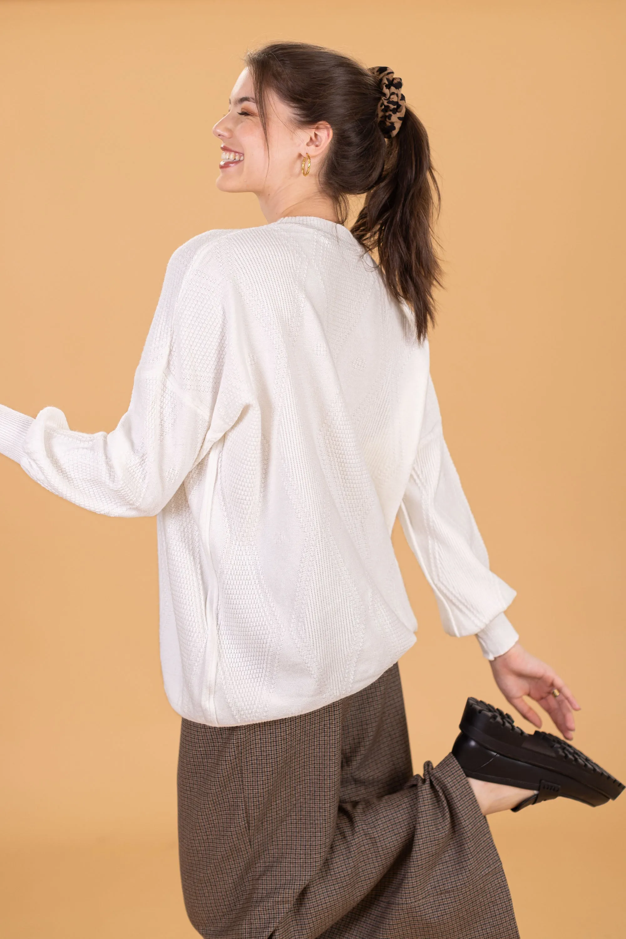Knit Sweater Henri White