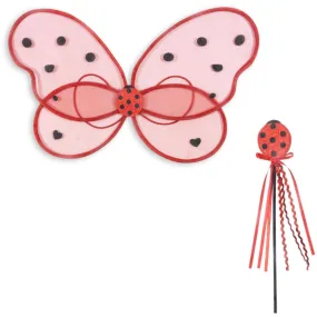 Konges Sløjd Ladybug Glitter Fairy Ladybug Costume