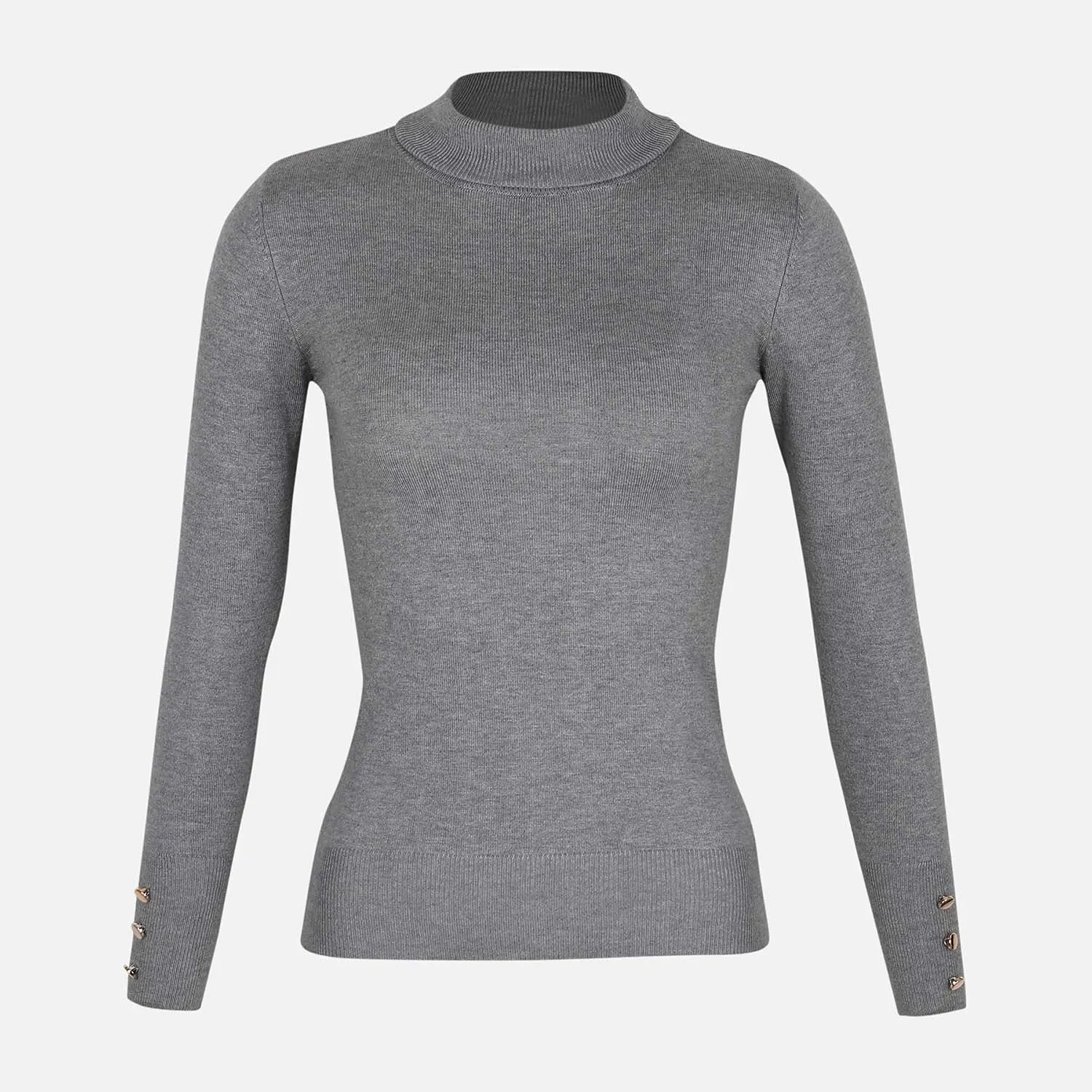 LADIES BASIC SWEATER ROLLNECK
