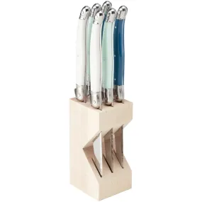 Laguiole Andre Verdier Debutant St Tropez Steak Knife Set of 6